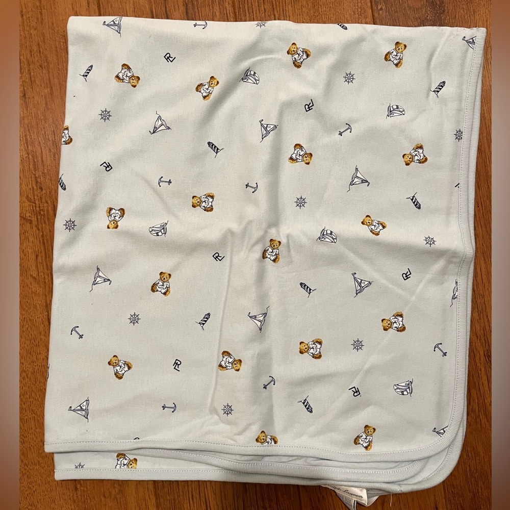 Brand new! Ralph Lauren Polo Bear Cotton Blanket